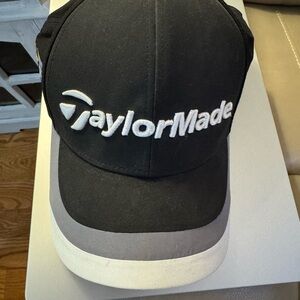 TaylorMade Black and Gray Golf Hat